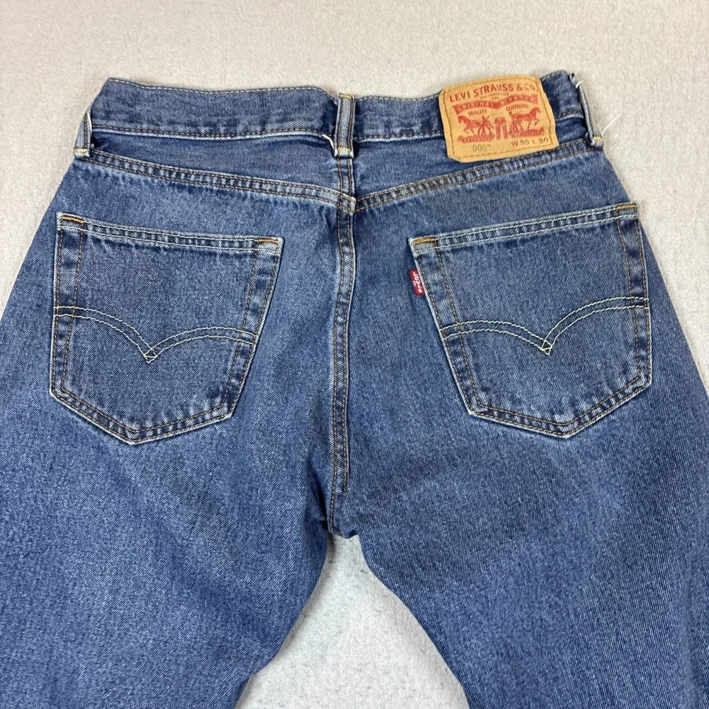Levis 550 Jeans Mens Sz 30x30 (28x29) Relaxed‎ Fit Blue 100% Cotton Denim Baggy